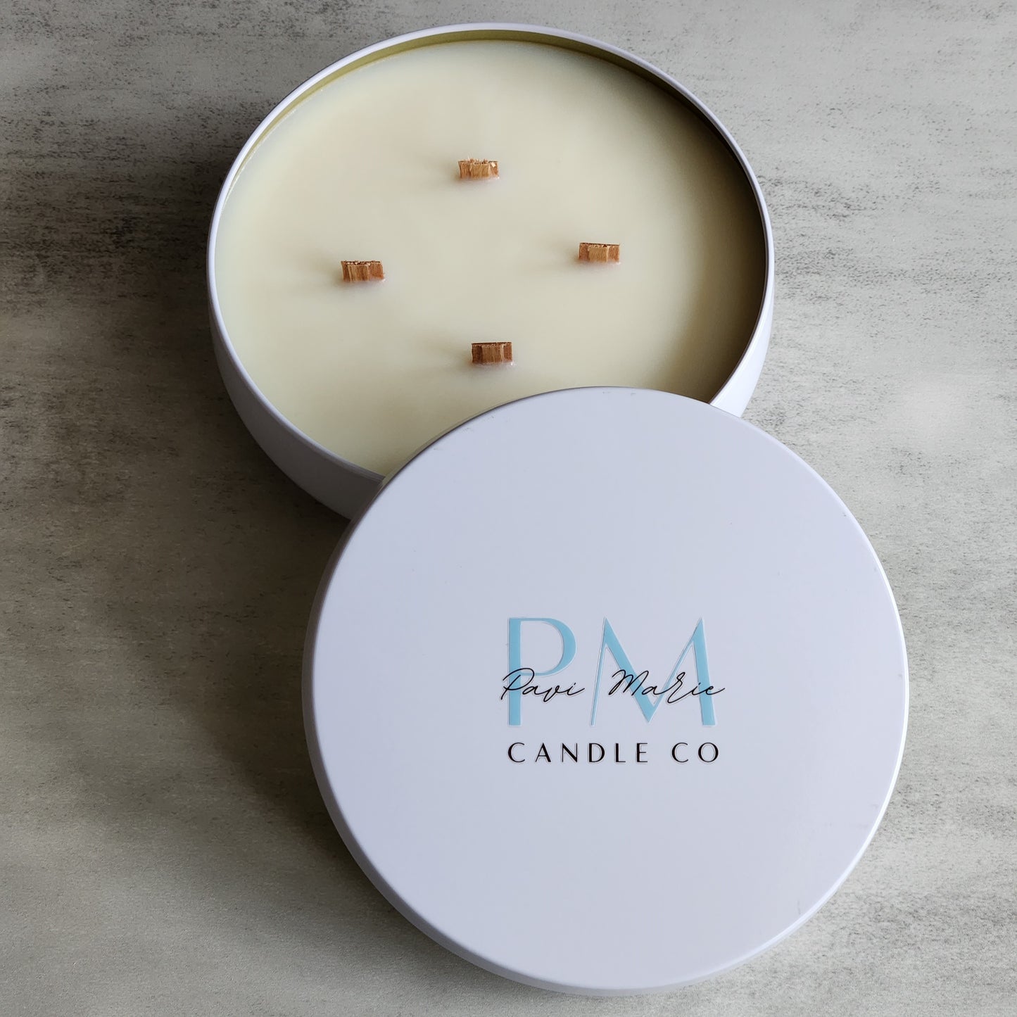 White Tin Scented Candle