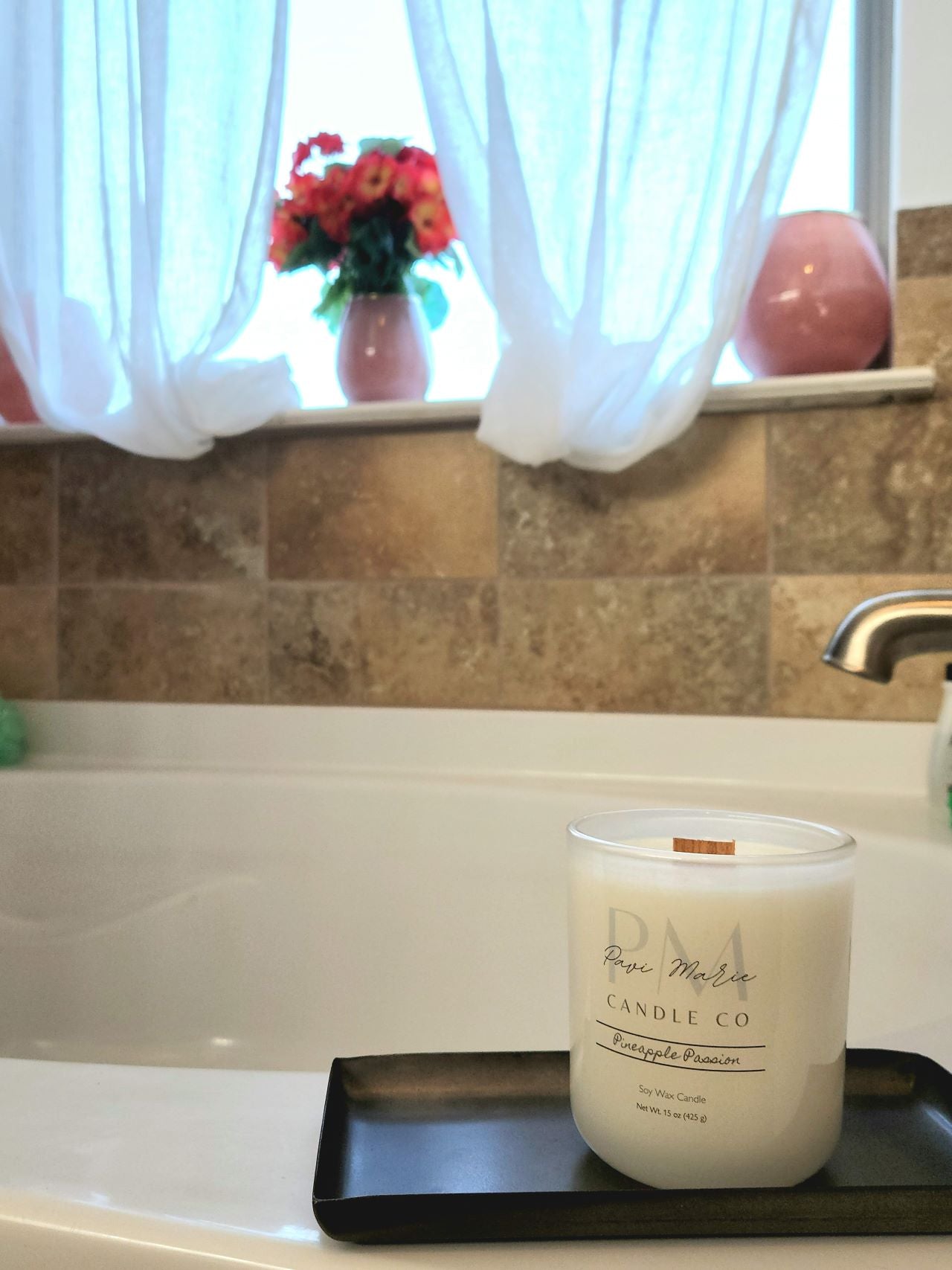 Tumbler Scented Candle - White Frosted