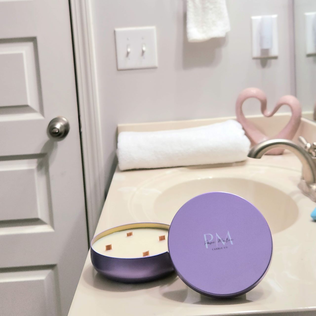 Lavender Love Scented Tin Candle