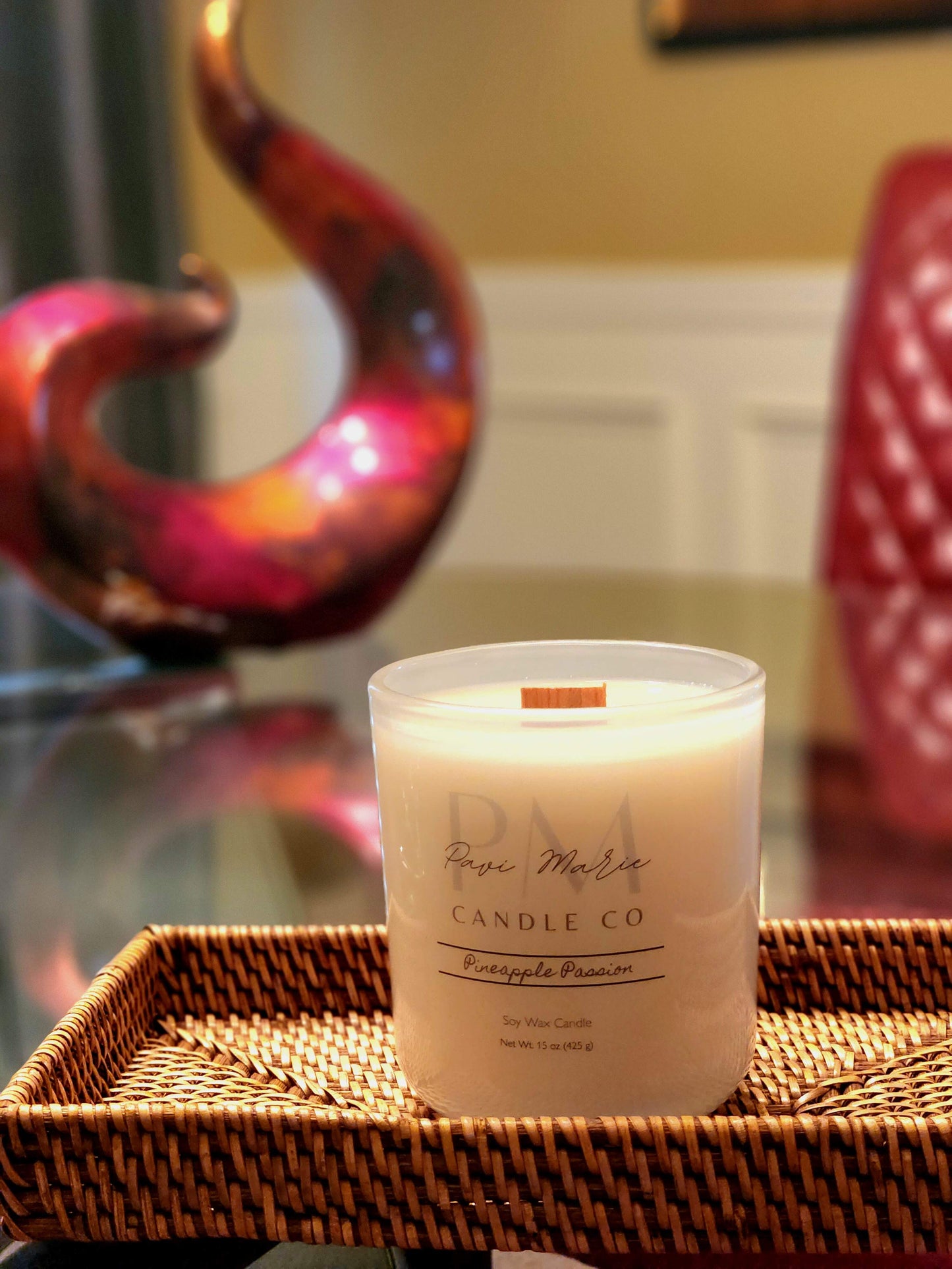 Tumbler Scented Candle - White Frosted